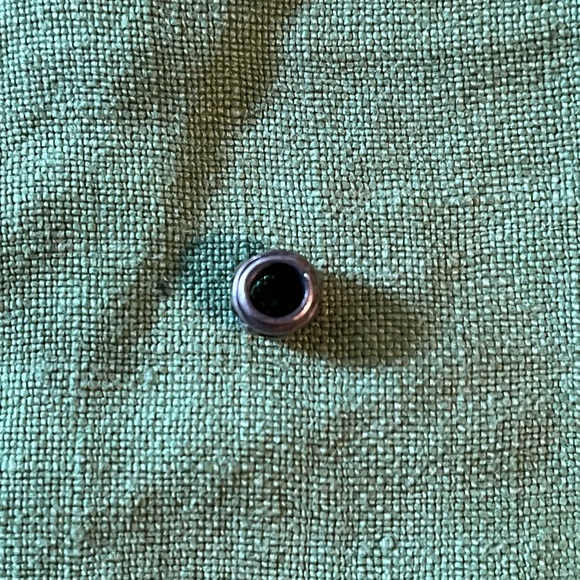 Pandora silver charm with hearts carved around the barrel, 1/4” diameter - Picture 3 of 6